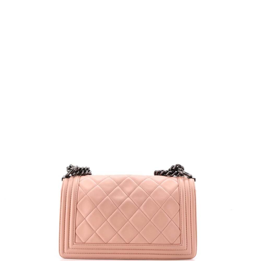 Chanel Boy Flap Bag Quilted Lambskin #249200C37B - Picture 3 of 7